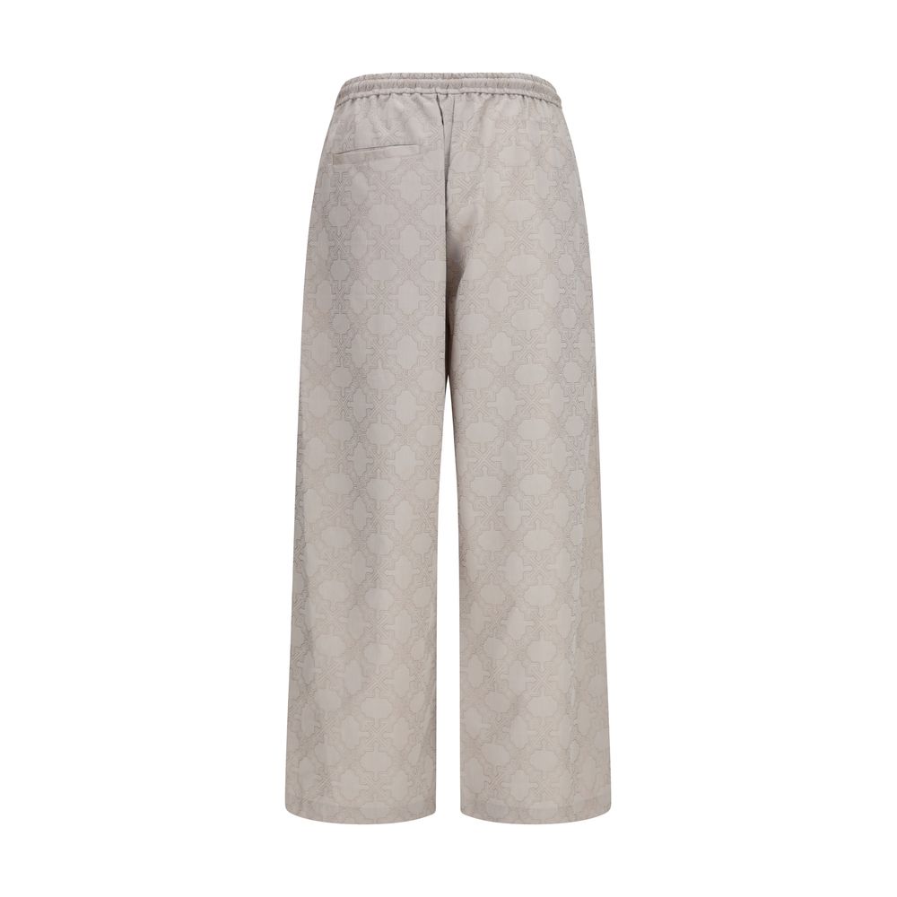 Oversized Arrow Cotton Pants