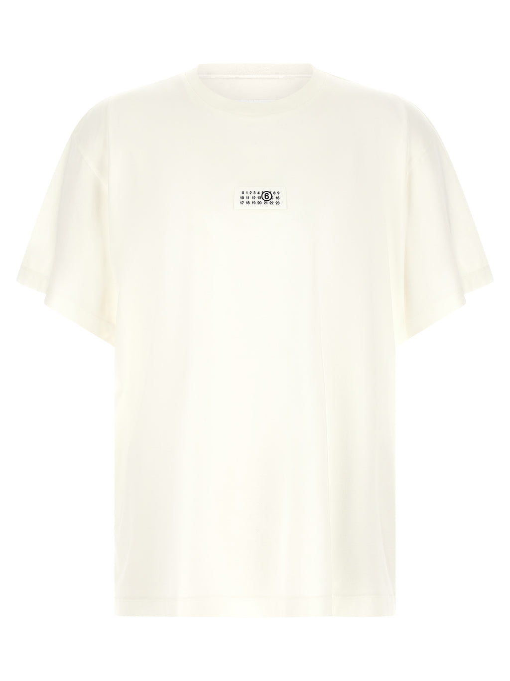 Creamy White Cotton Crew Tee