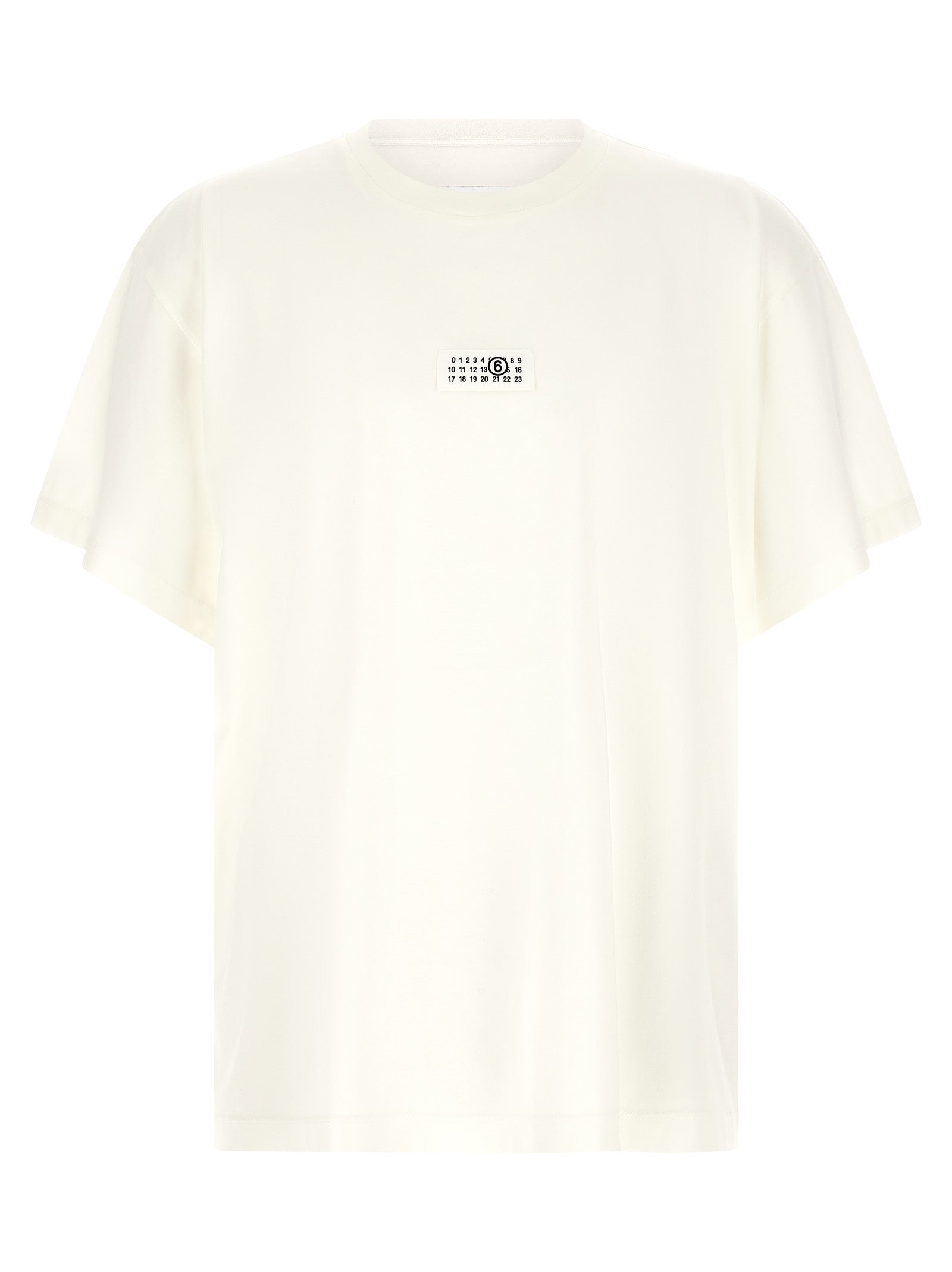 Creamy White Cotton Crew Tee