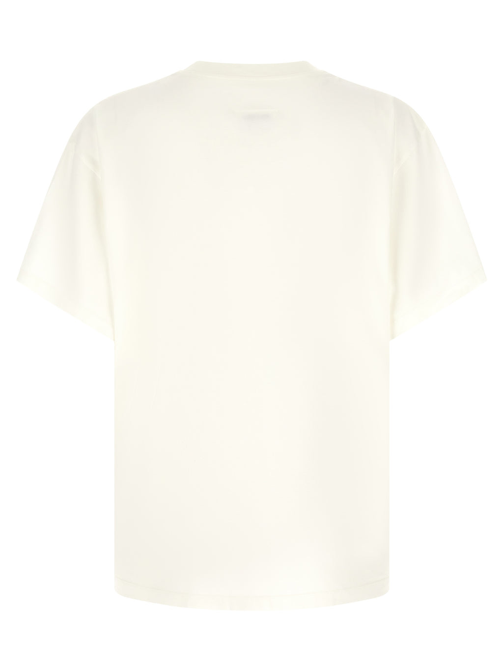 Creamy White Cotton Crew Tee