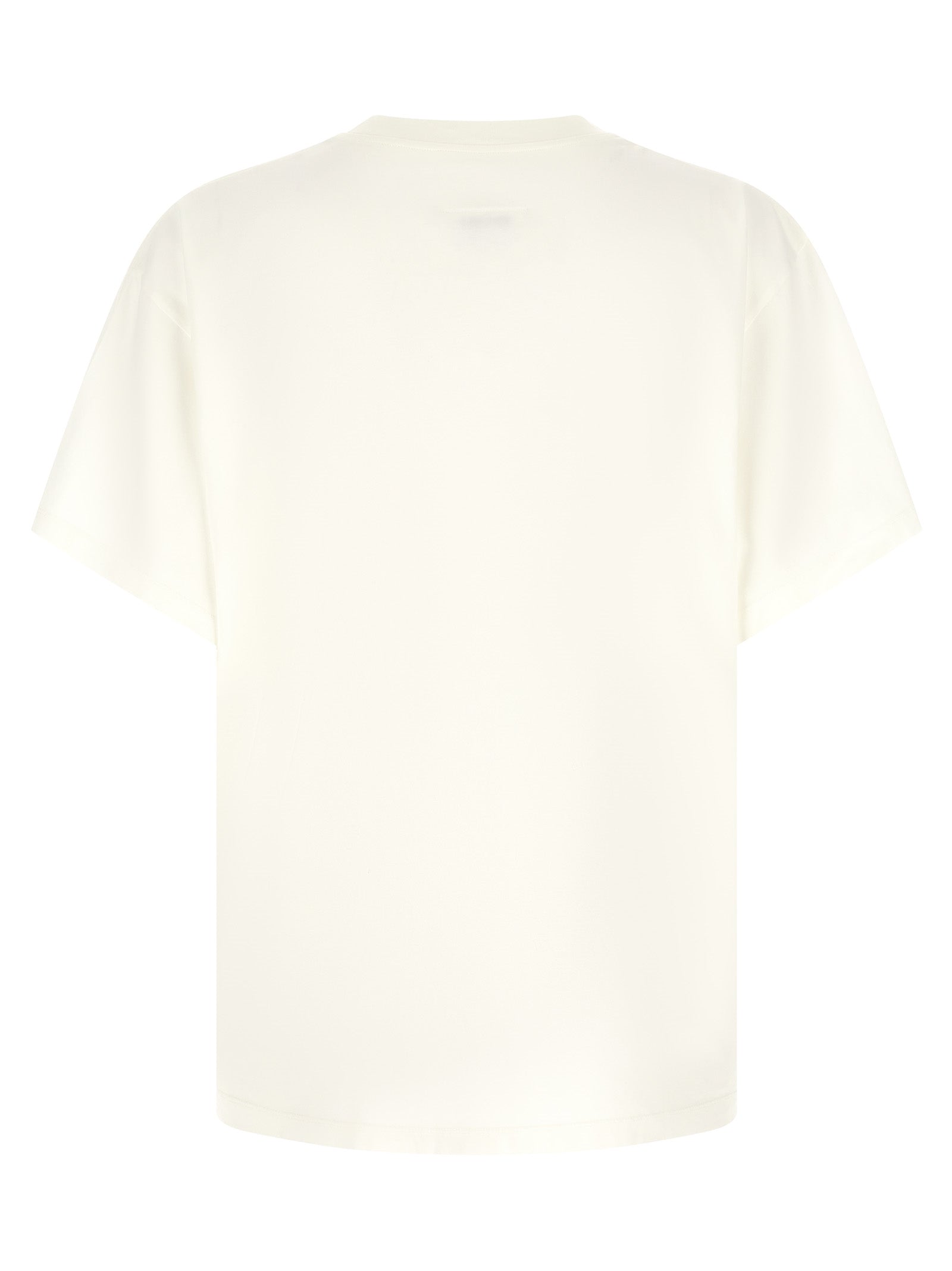 Creamy White Cotton Crew Tee