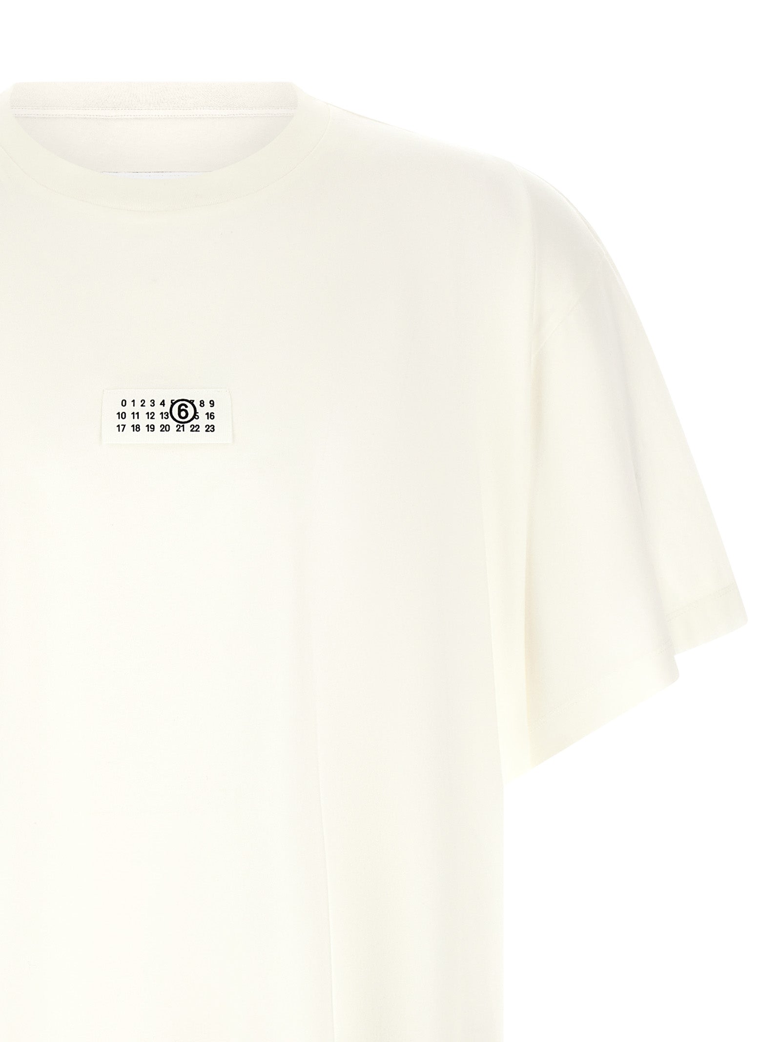Creamy White Cotton Crew Tee
