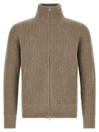 Beige Wool Full-Length Jacket