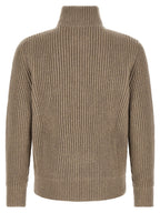 Beige Wool Full-Length Jacket
