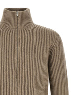 Beige Wool Full-Length Jacket