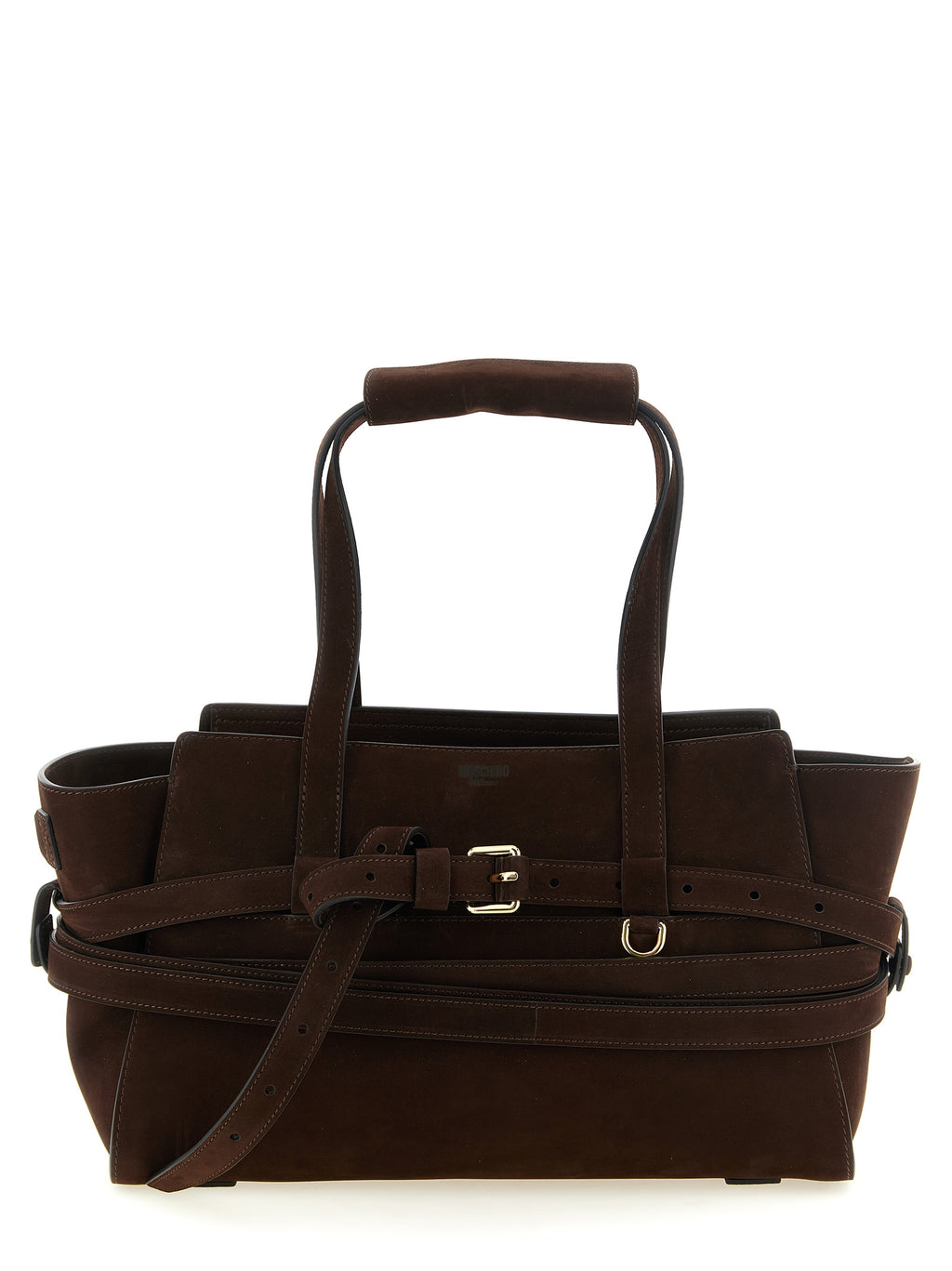 Brown Calfskin Tie Me Handbag