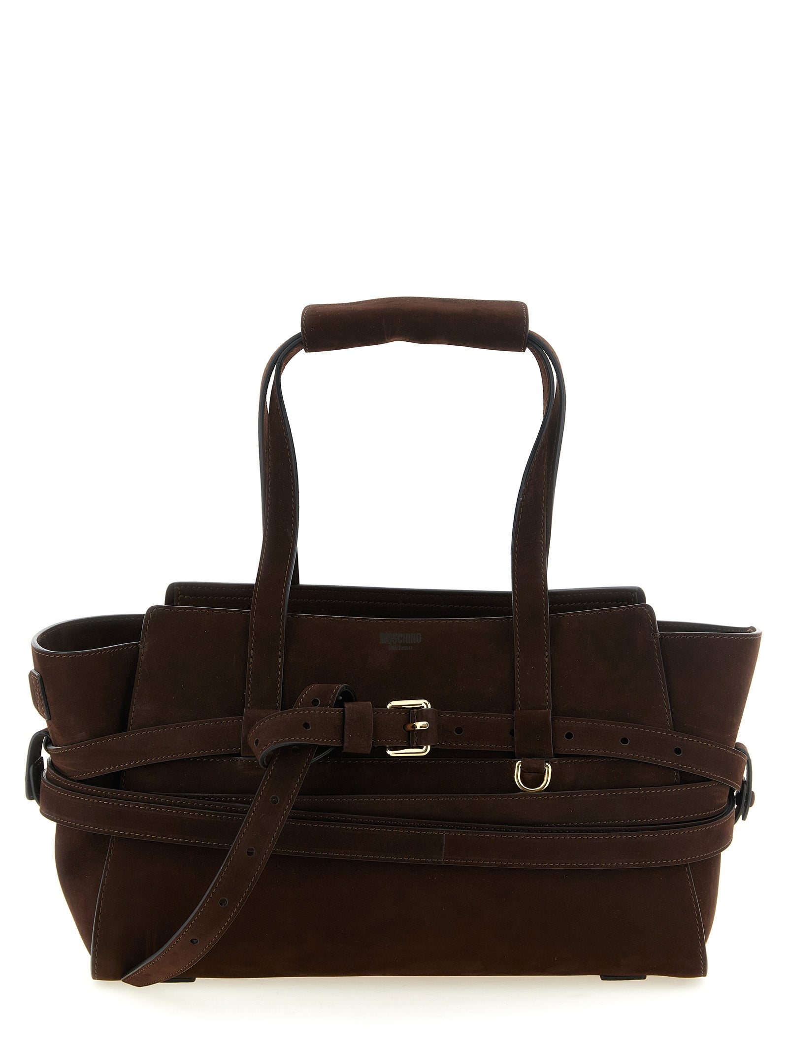 Brown Calfskin Tie Me Handbag