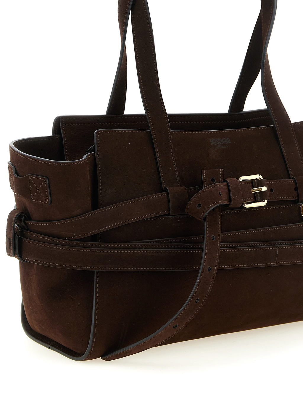 Brown Calfskin Tie Me Handbag