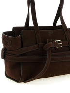 Brown Calfskin Tie Me Handbag