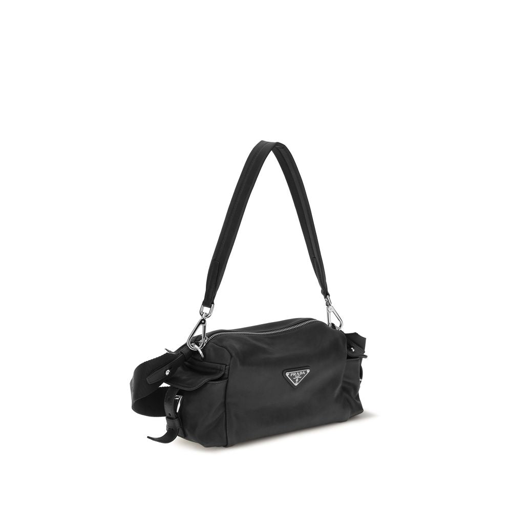 Brown Napa Leather Explore Shoulder Bag