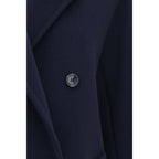 Wool‑Cashmere Double‑Breasted Jacket