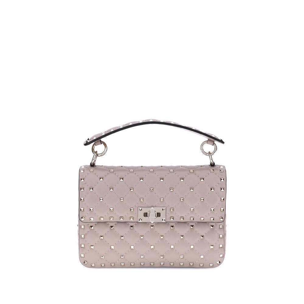 Lamb Leather Rockstud Spike Handbag