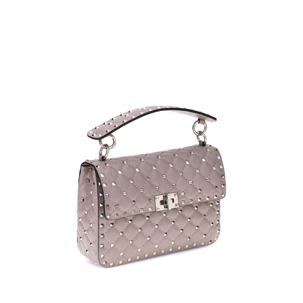 Lamb Leather Rockstud Spike Handbag