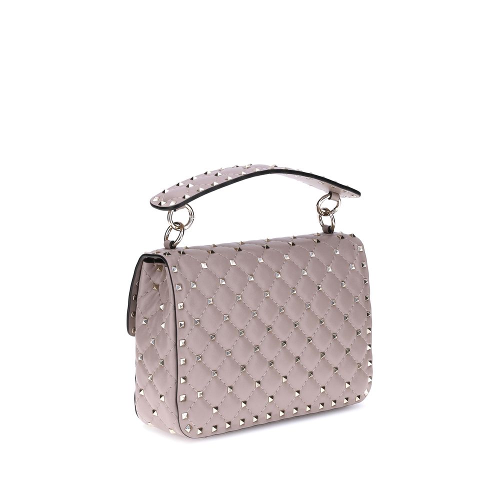Lamb Leather Rockstud Spike Handbag
