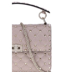Lamb Leather Rockstud Spike Handbag