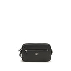 Black Calfskin Shoulder Bag
