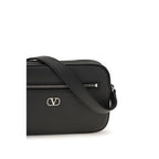 Black Calfskin Shoulder Bag