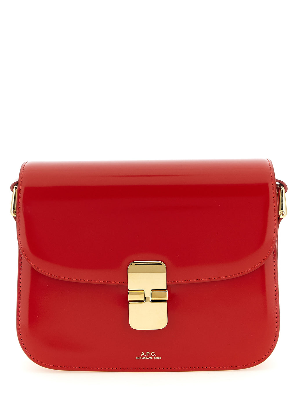 Grace Glossy Cowhide Crossbody Bag