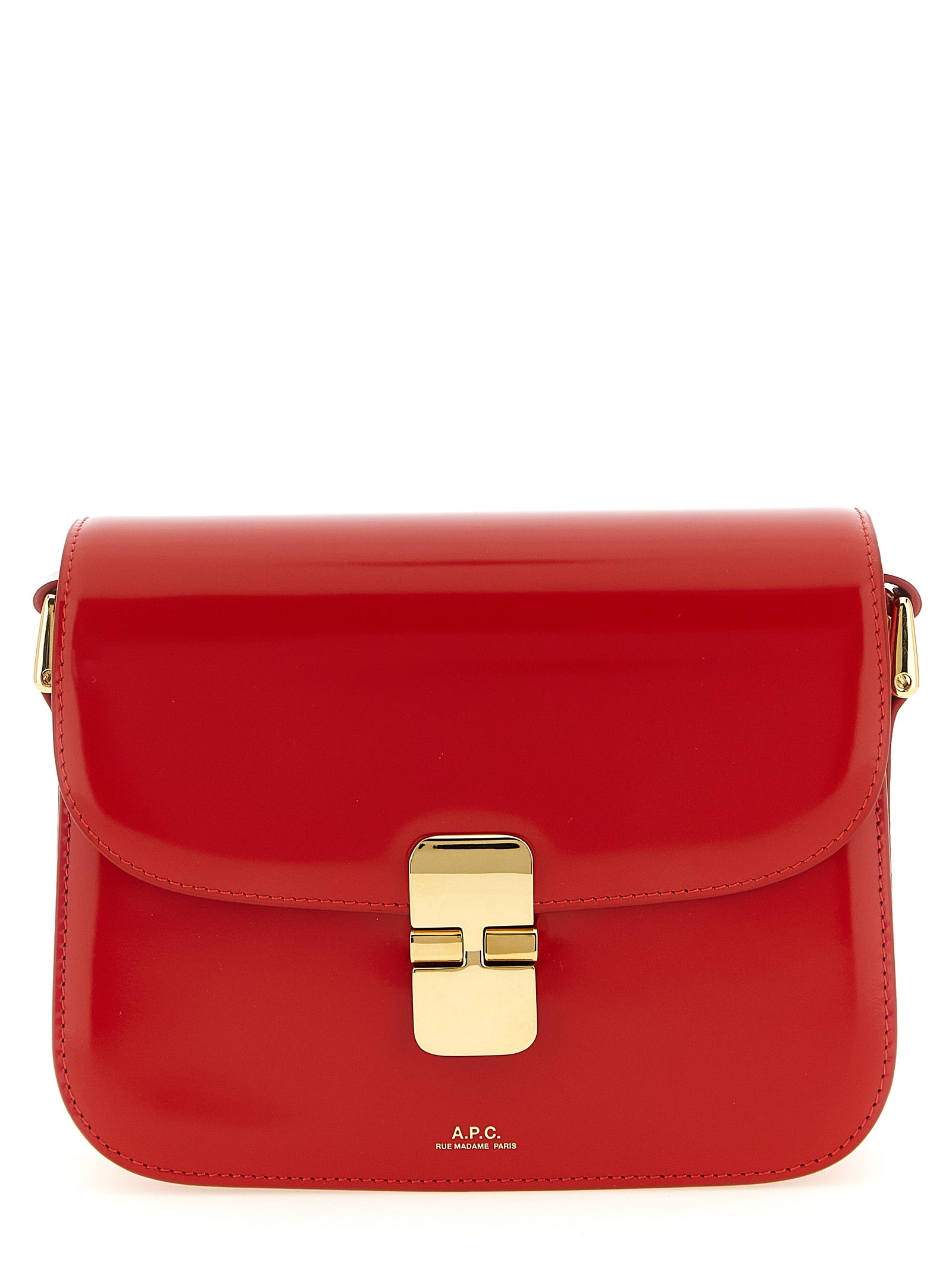 Grace Glossy Cowhide Crossbody Bag