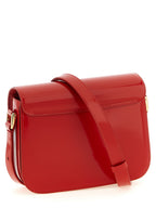 Grace Glossy Cowhide Crossbody Bag