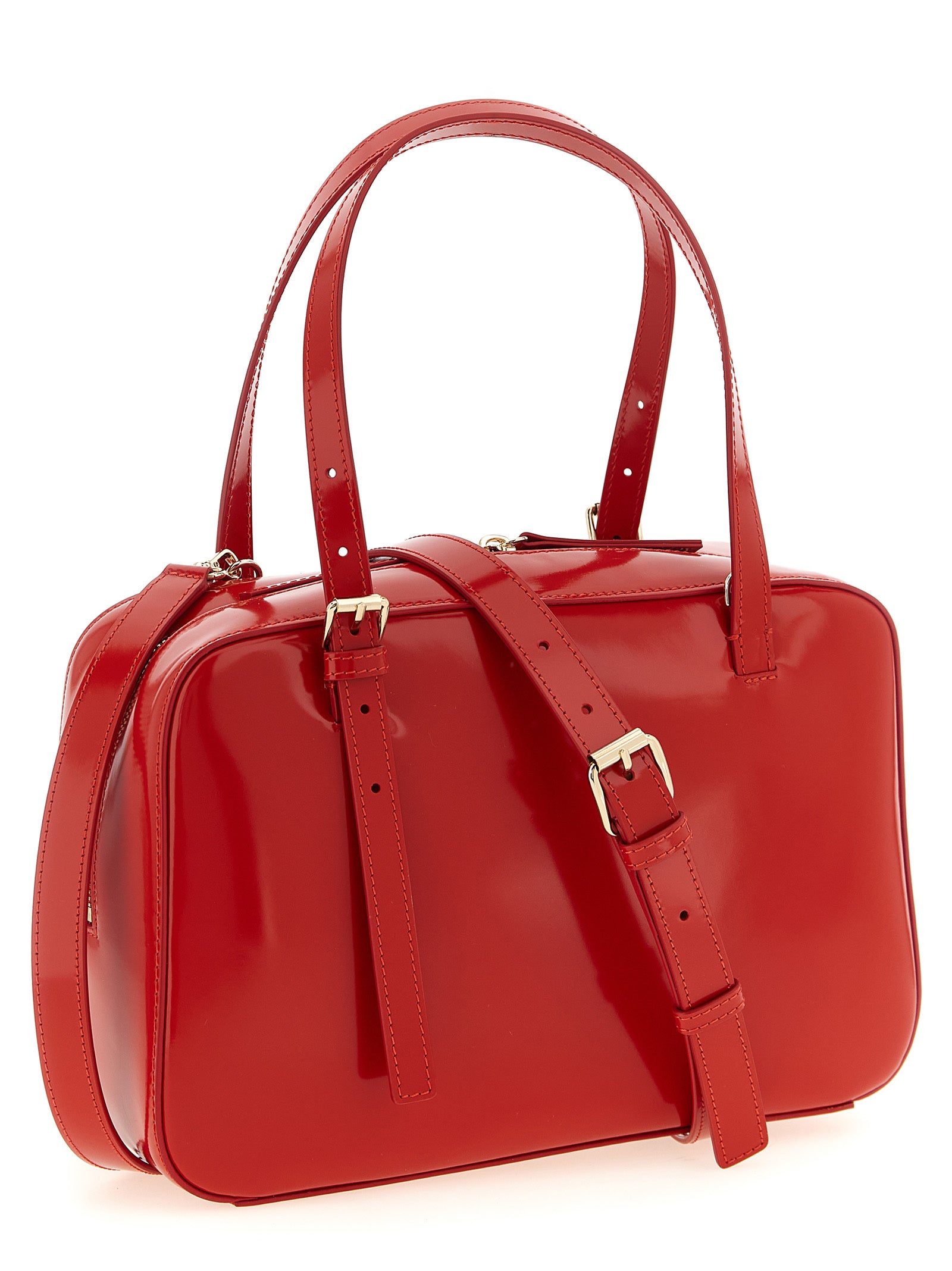 Red Cow Leather Virginie Box Handbag