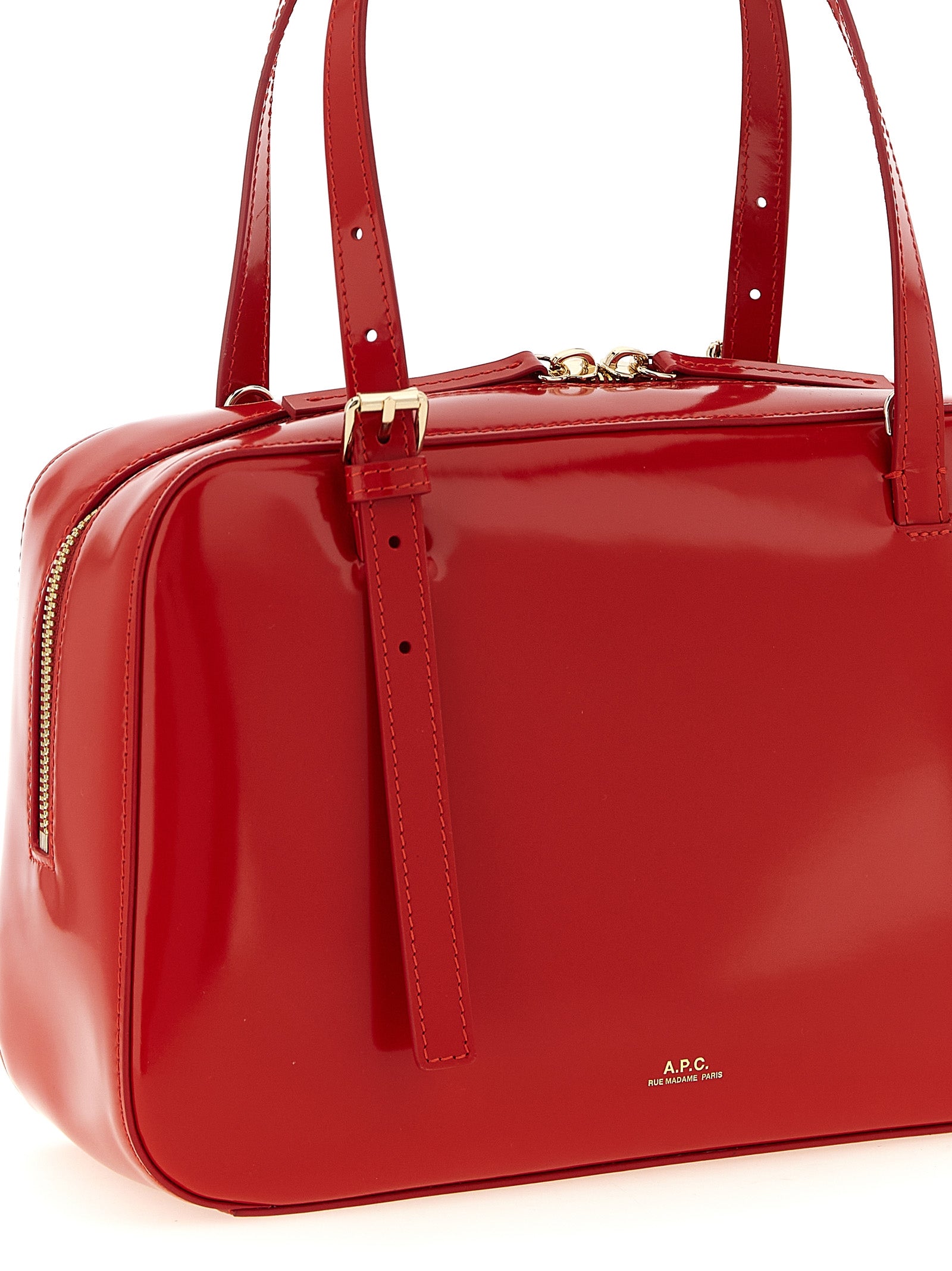 Red Cow Leather Virginie Box Handbag