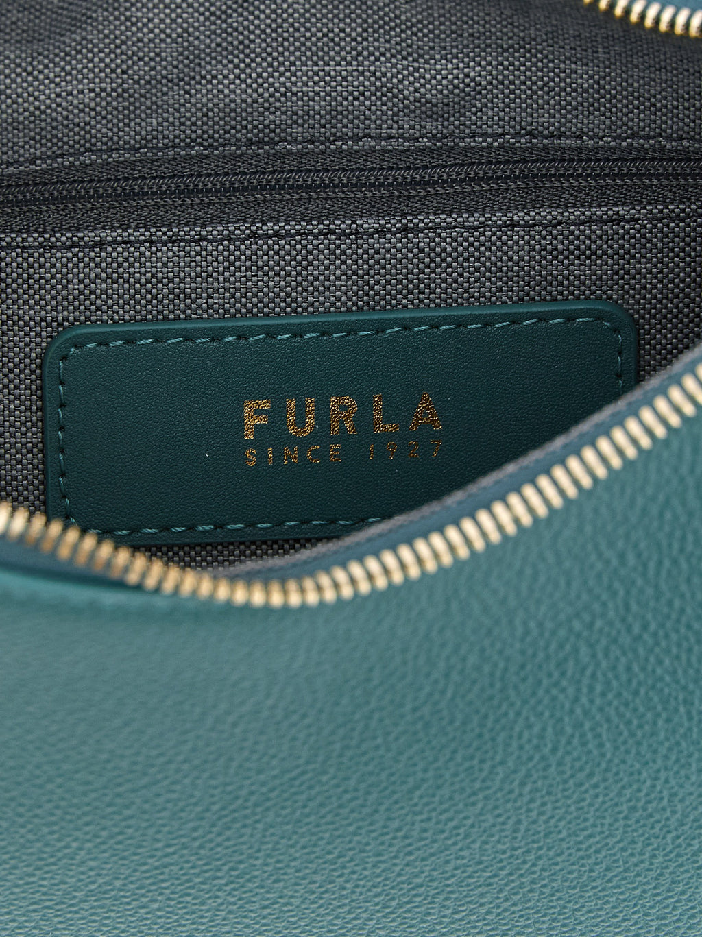 Goccia S Green Calfskin Shoulder Bag