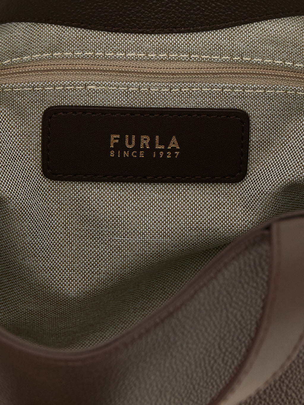 Brown Calfskin Goccia S Tote Bag