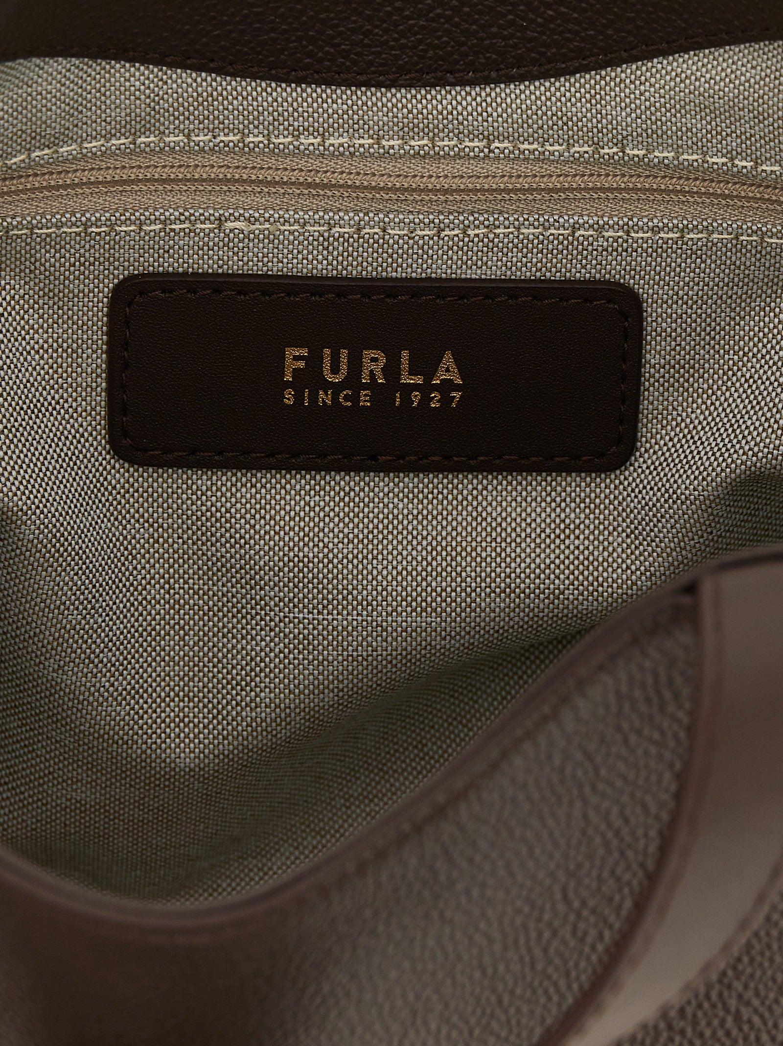 Brown Calfskin Goccia S Tote Bag