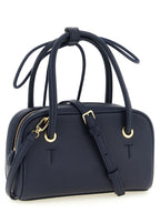 Blue Calfskin Poppy S Handbag