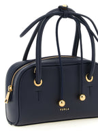Blue Calfskin Poppy S Handbag