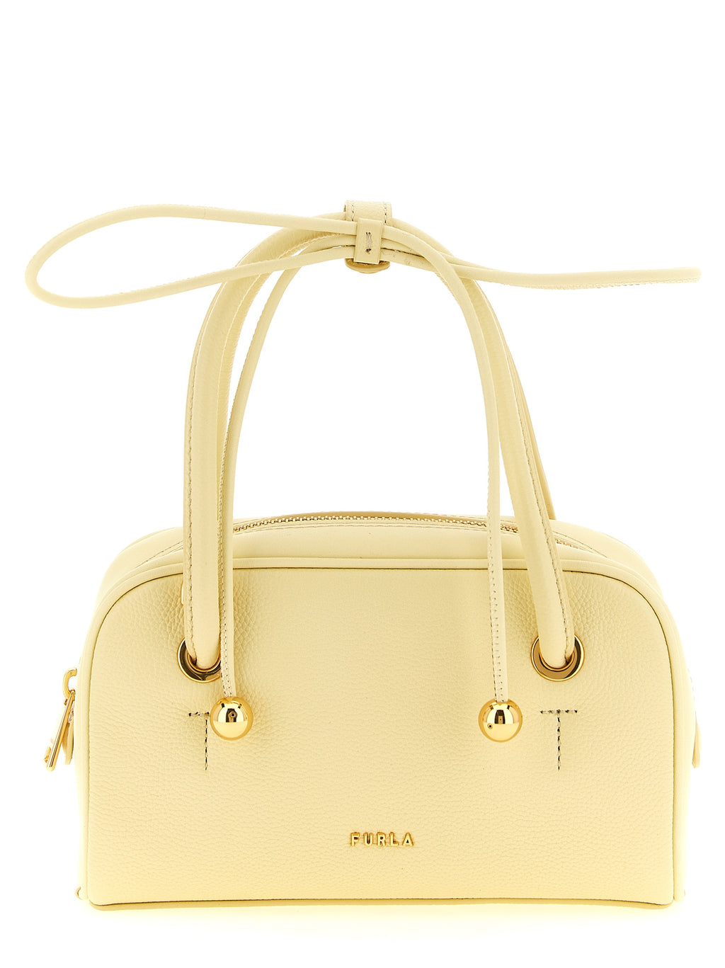 Pastel Yellow Calfskin Mini Handbag