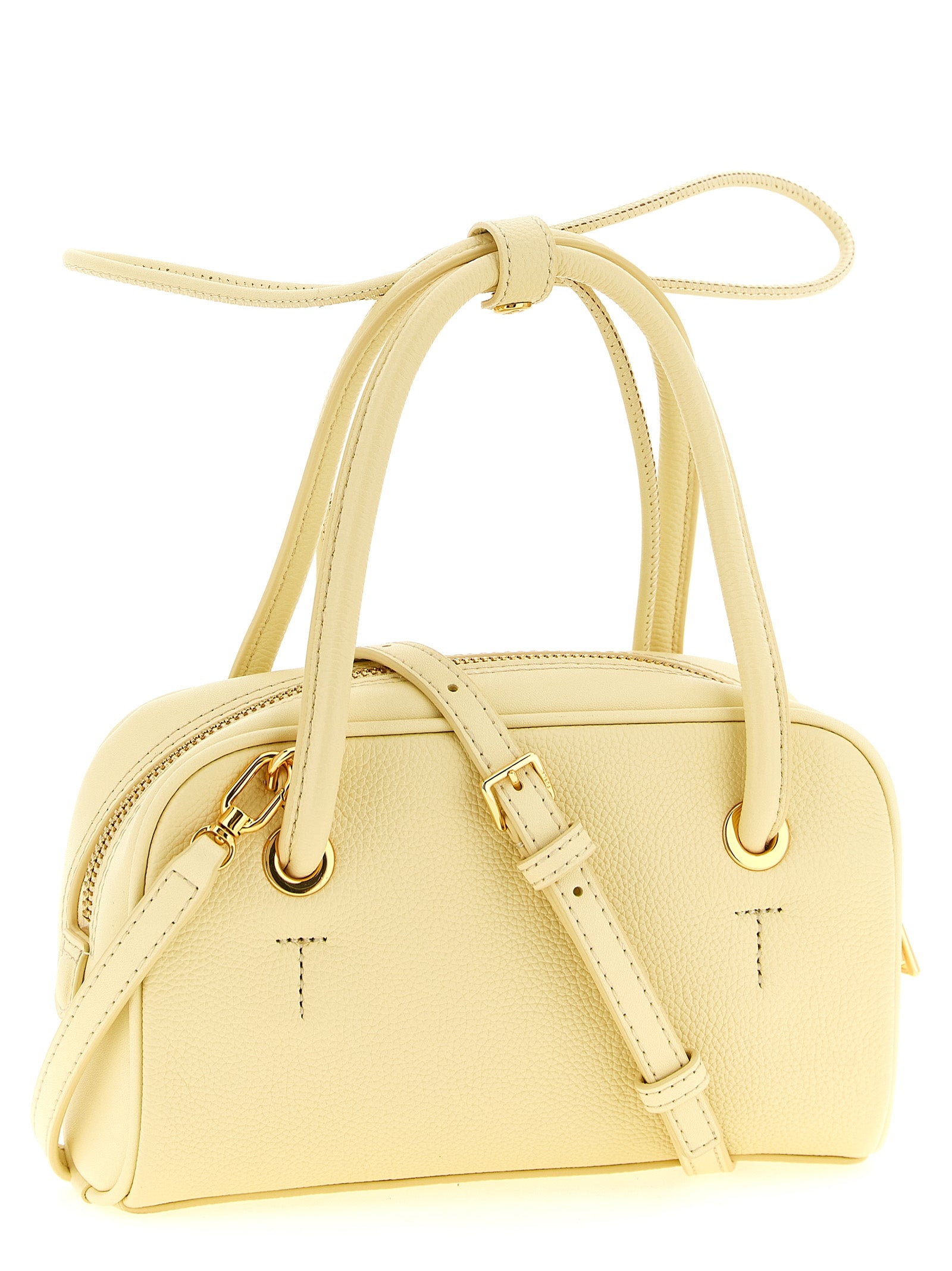 Pastel Yellow Calfskin Mini Handbag