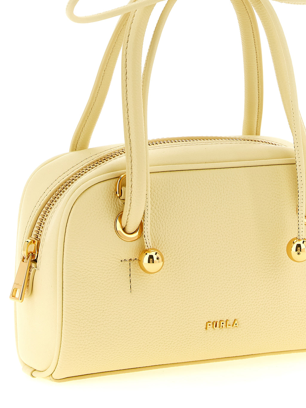 Pastel Yellow Calfskin Mini Handbag