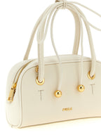 White Calfskin Poppy S Handbag
