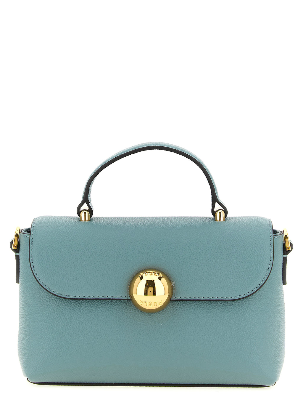 Light Blue Hammered Calfskin Moonlight Handbag