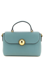 Light Blue Hammered Calfskin Moonlight Handbag
