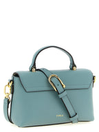 Light Blue Hammered Calfskin Moonlight Handbag