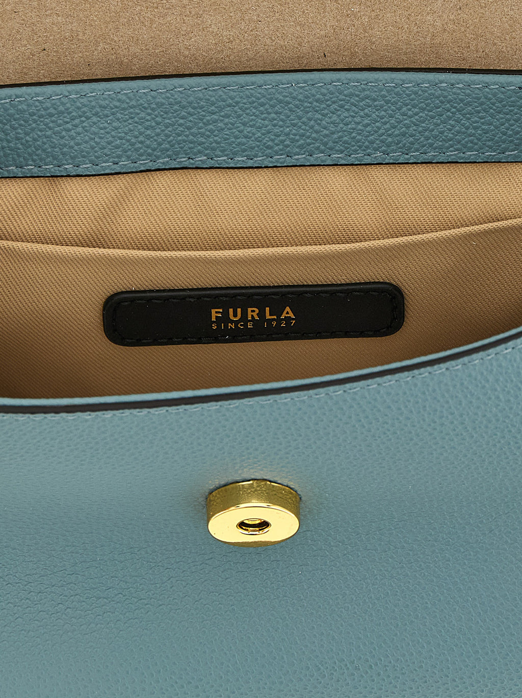 Light Blue Hammered Calfskin Moonlight Handbag
