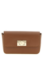 Cognac Calfskin Mini Furla 1927 Crossbody Bag