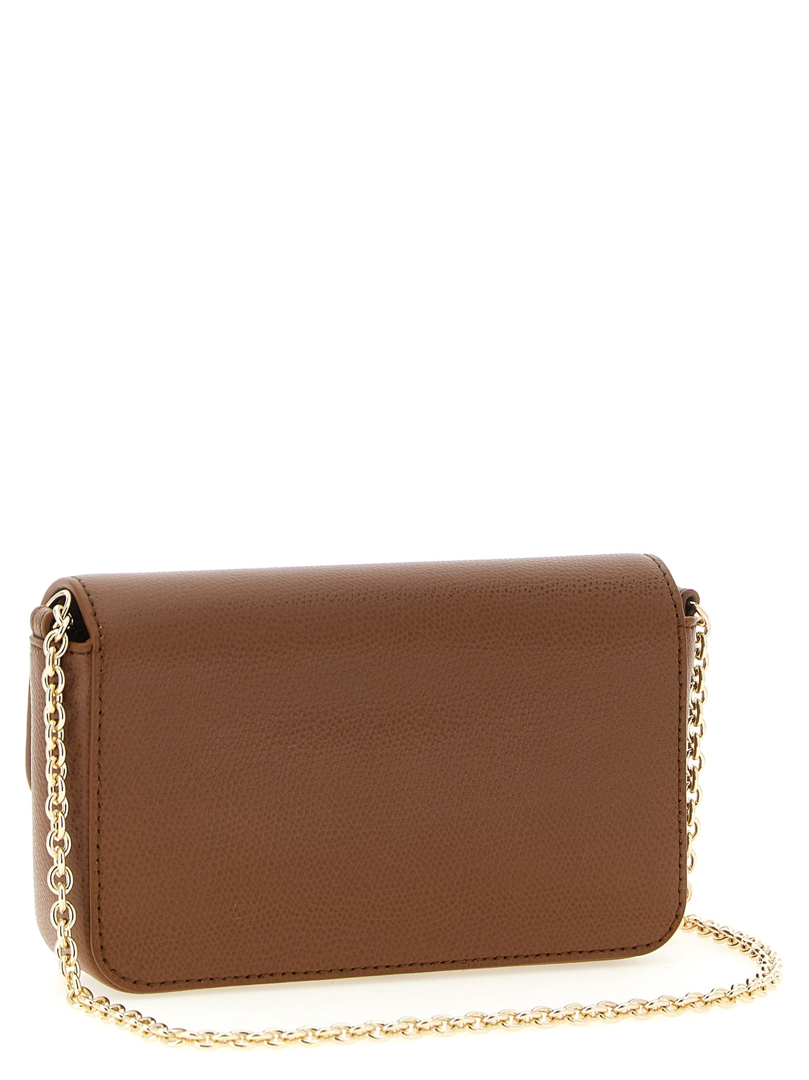 Cognac Calfskin Mini Furla 1927 Crossbody Bag