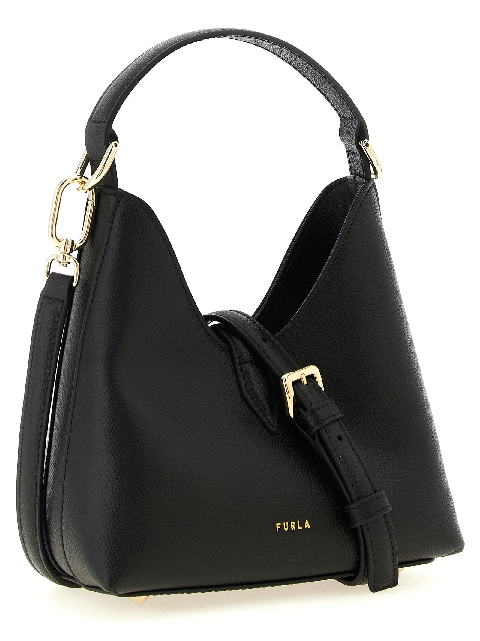 Mini Black Calfskin Iride Handbag
