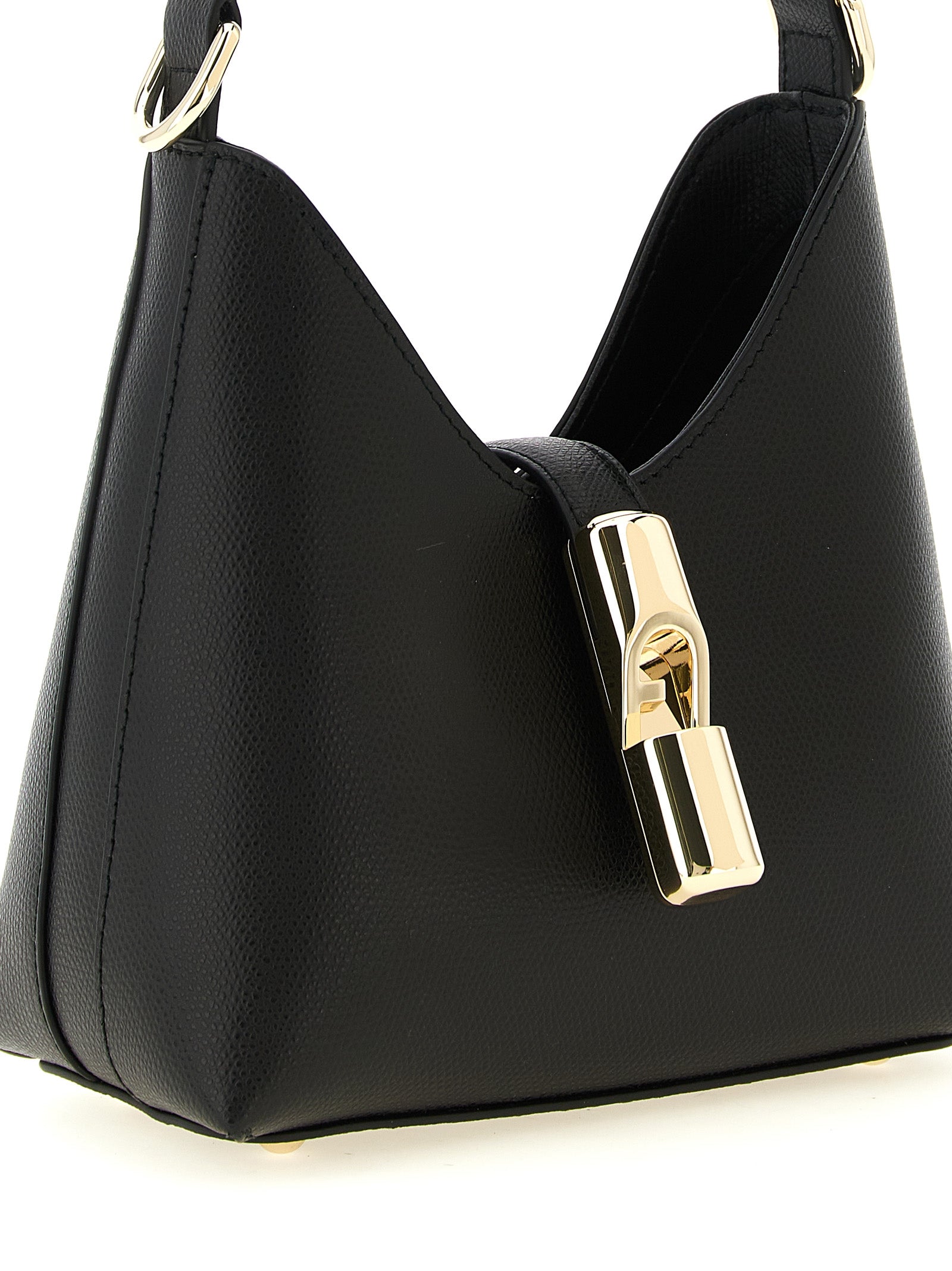 Mini Black Calfskin Iride Handbag
