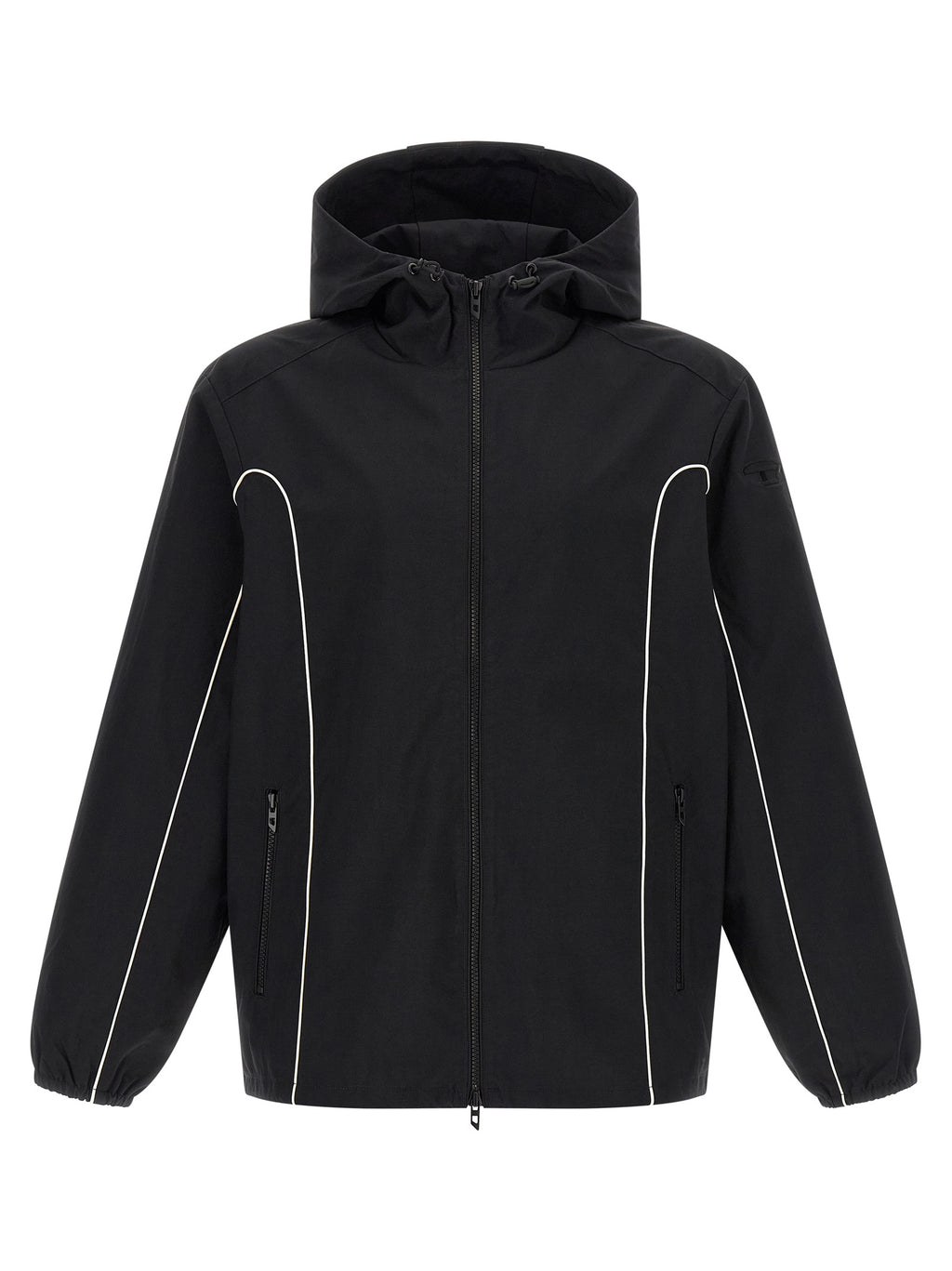 Black J‑Hives‑Wrd Polyamide Hooded Jacket