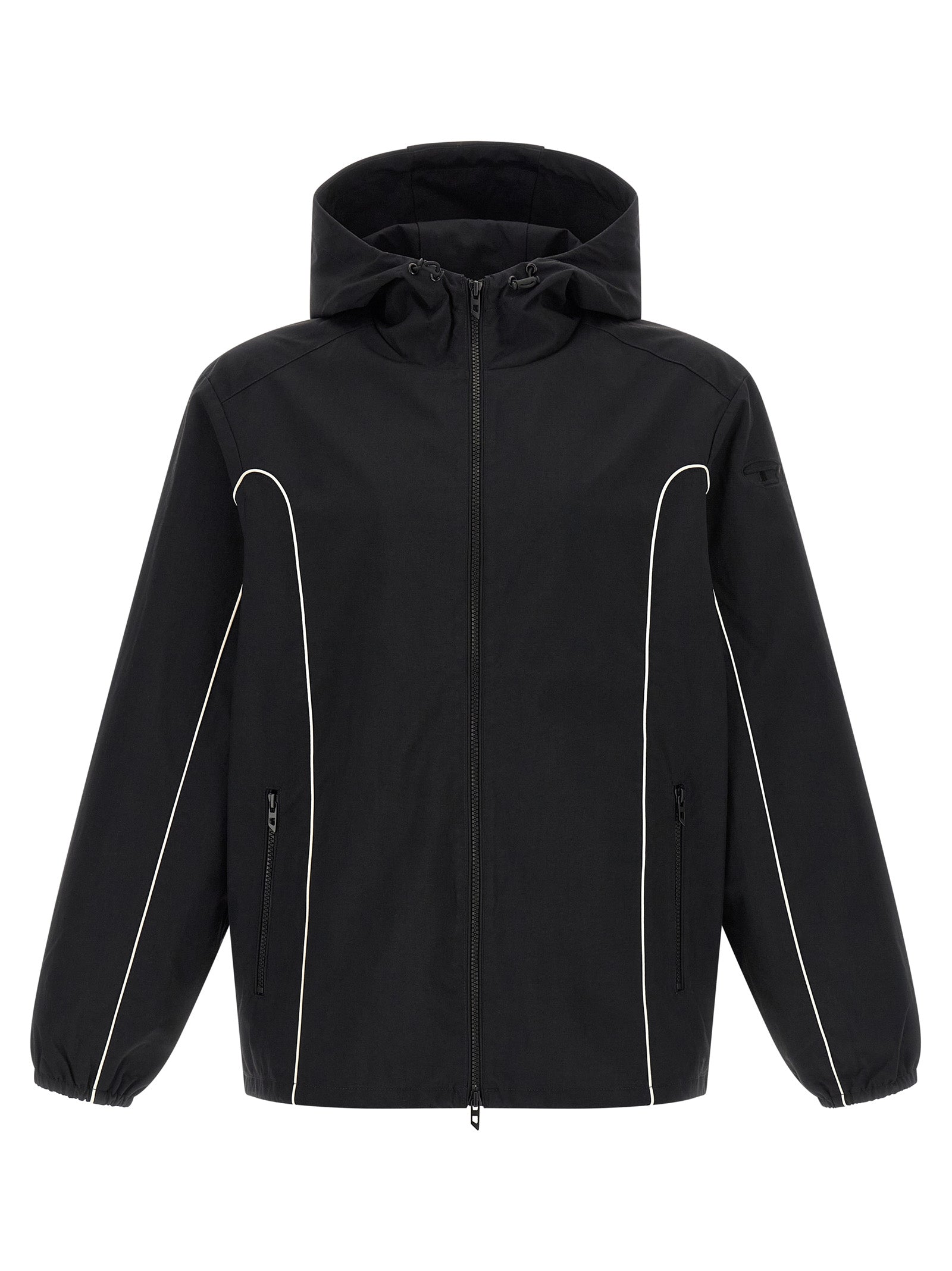 Black J‑Hives‑Wrd Polyamide Hooded Jacket