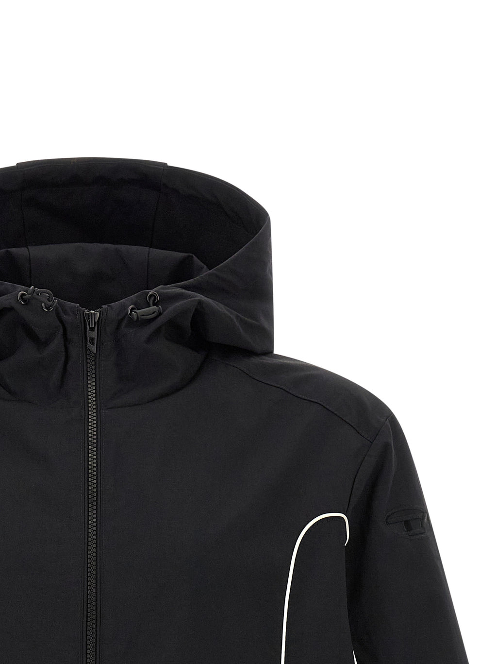 Black J‑Hives‑Wrd Polyamide Hooded Jacket