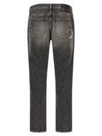 D-Strukt Gray Cotton Skinny Jeans