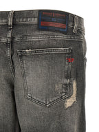 D-Strukt Gray Cotton Skinny Jeans
