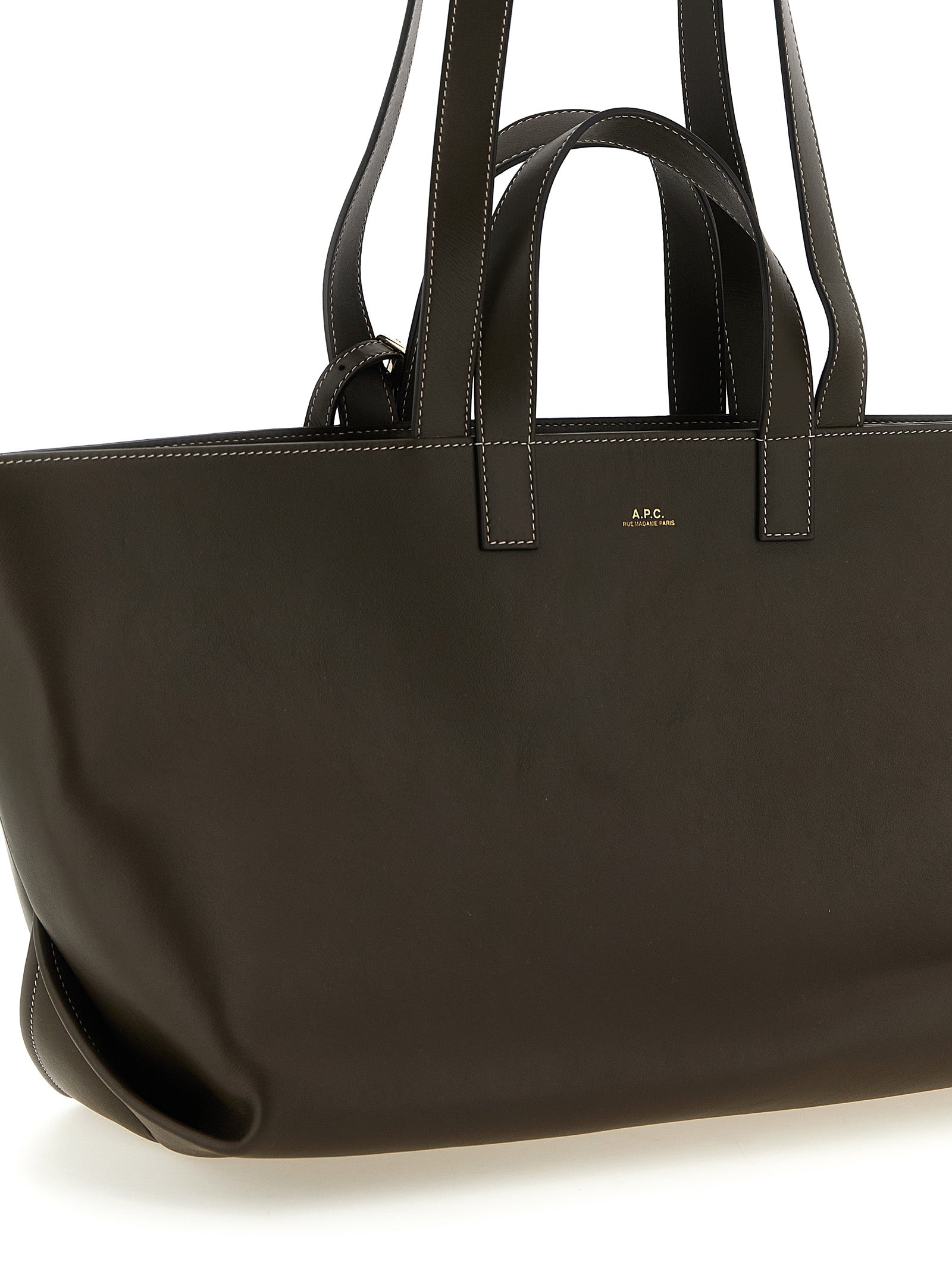 Brown Cowhide Le Drummer Tote