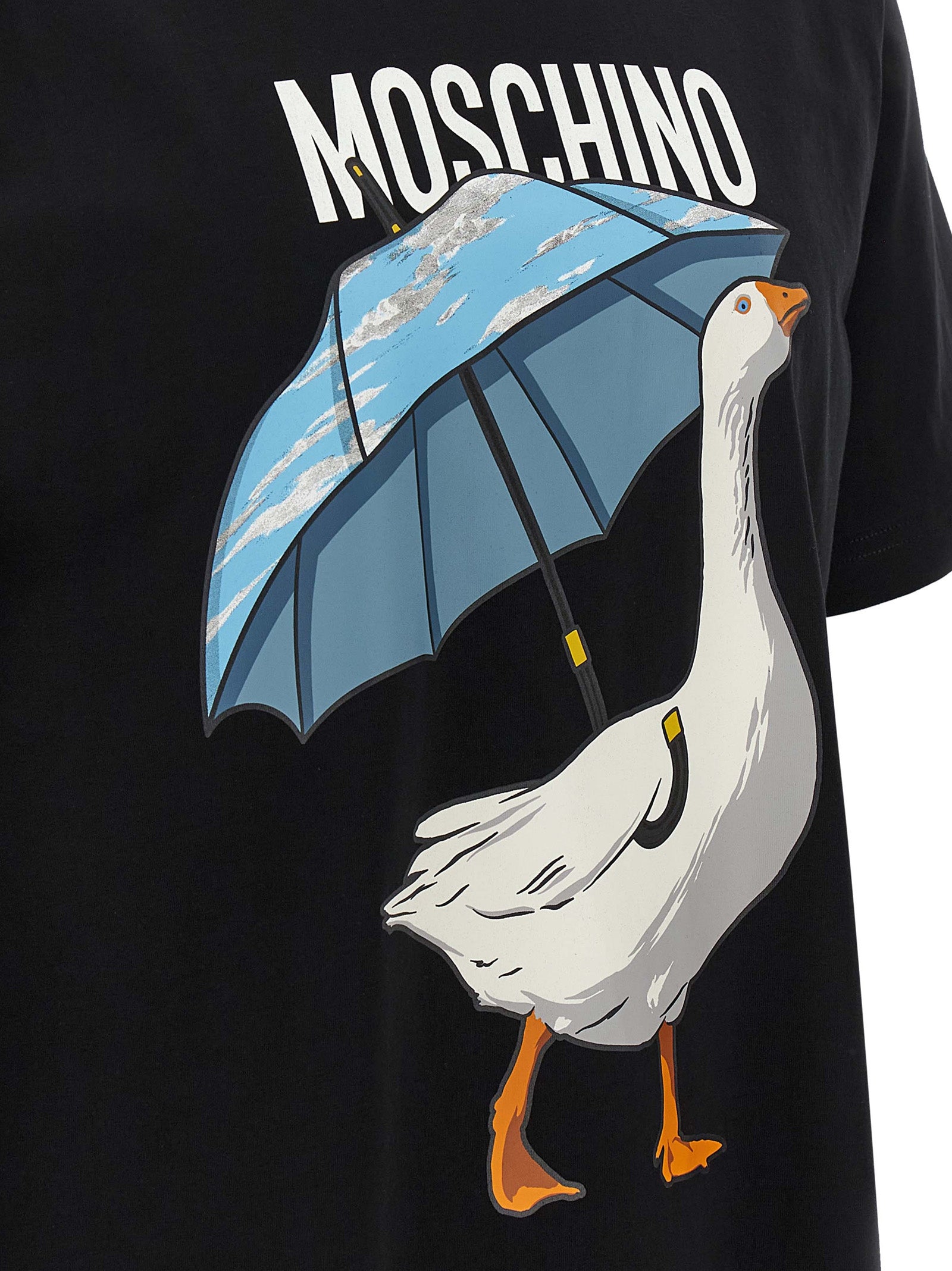 Black Cotton Goose T-Shirt